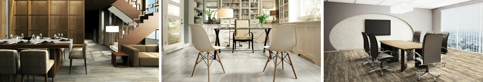 Commercial-Flooring room scenes.