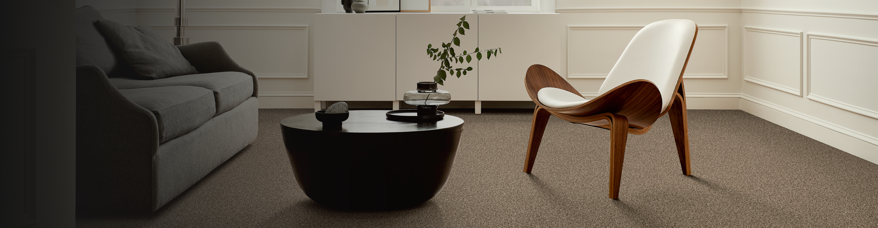 beige carpet in a sitting area